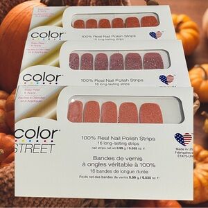 Color Street Glittery Nail Strips Trio